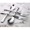VANRA 5in 4-Piece Flatware Set - Silver Stainless Steel - 2 Forks and 2 Spoons - Salad, Teaspoon, Cocktail, Coffee, Serving, Appetizer