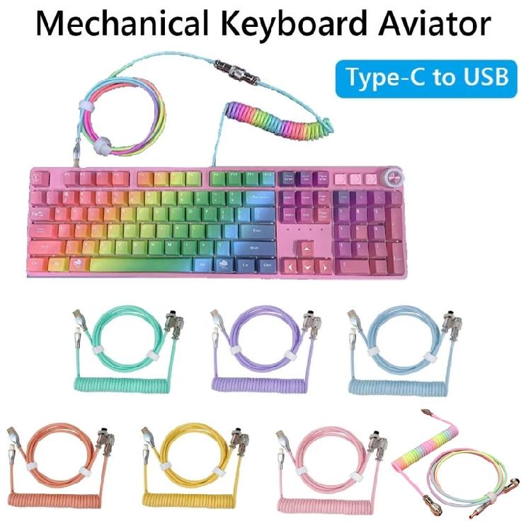 1.8M 70 Inch Wire Mechanical Keyboard USB Cable aviator for Mechanical Keyboard