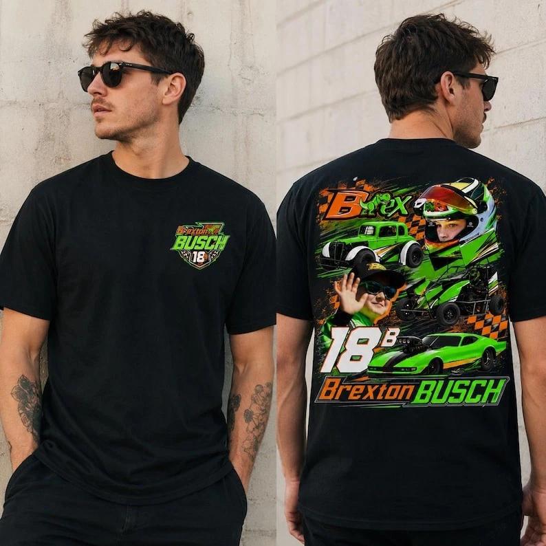 Brexton Busch T-Shirt Continuing The Legacy Kyle Nascar Racing Fan Tee L