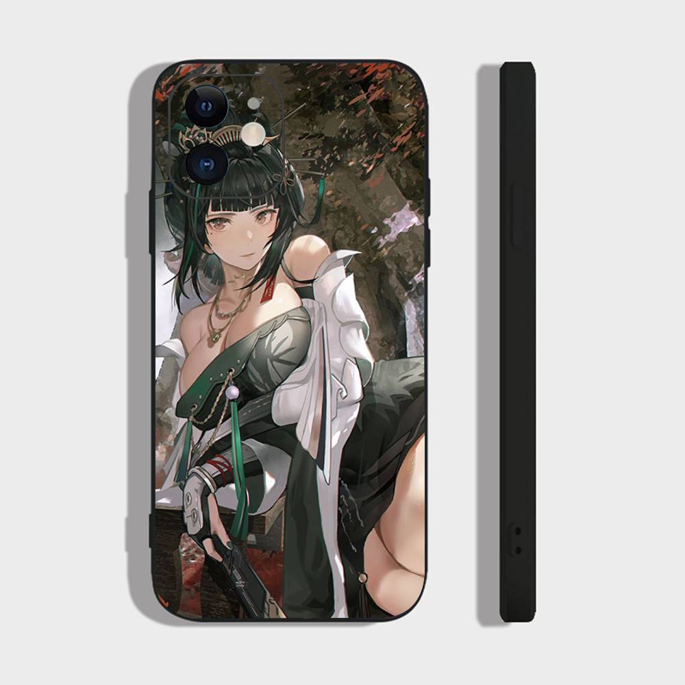 Hanying Zitheriwo Animated Mobile Game P-PGR Phone Case For IPhone 17 Air 16 15 14 13 Pro Max 11 12 Black Silicone Cover
