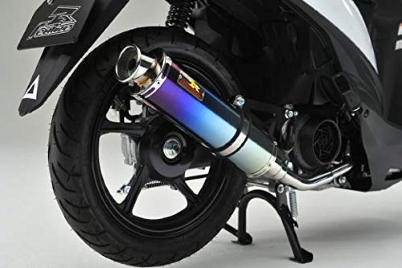 Реализация выхлопной системы Suzuki Address 110 22Racing Ti Титановая выхлопная система Титаново-синий цвет Детали мотоцикла Полная выхлопная система Индивидуальные детали