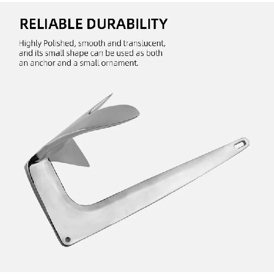 316 Stainless Steel Bruce Style Boat Anchor Versatile Marine Accessories for Boat Yacht Mooring