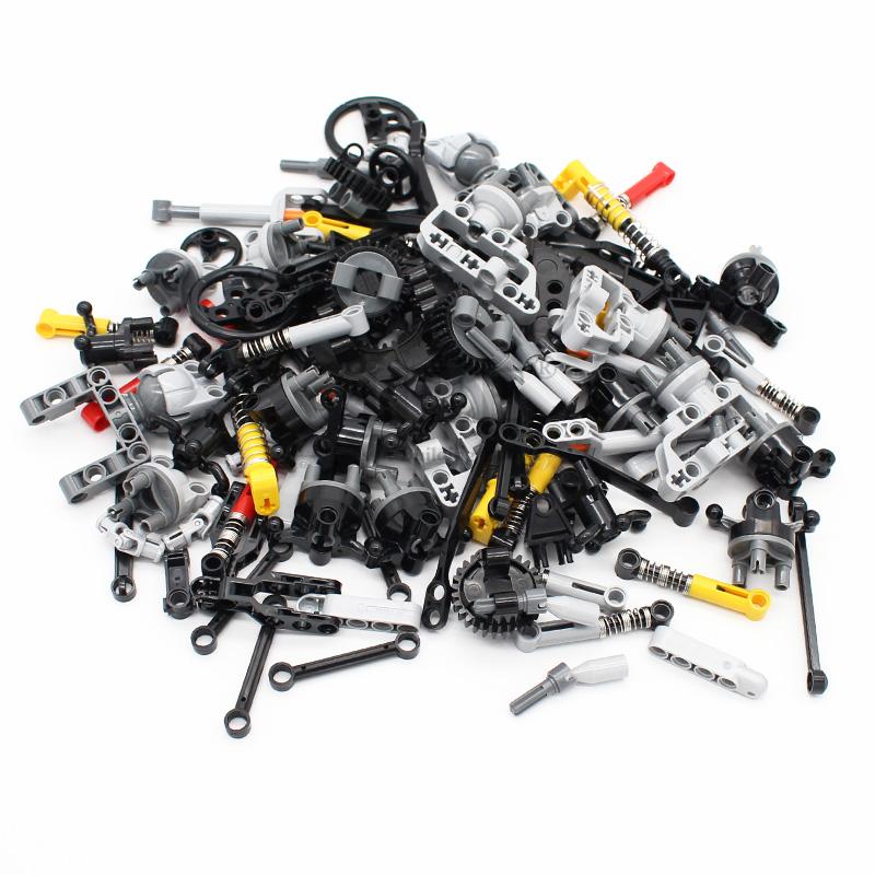 MOC Steering Ball Axle Shock Absorber Compatible with Car Wheel Hub Holder Mindstorms Building Bricks Blocks Technical Bulk Sets