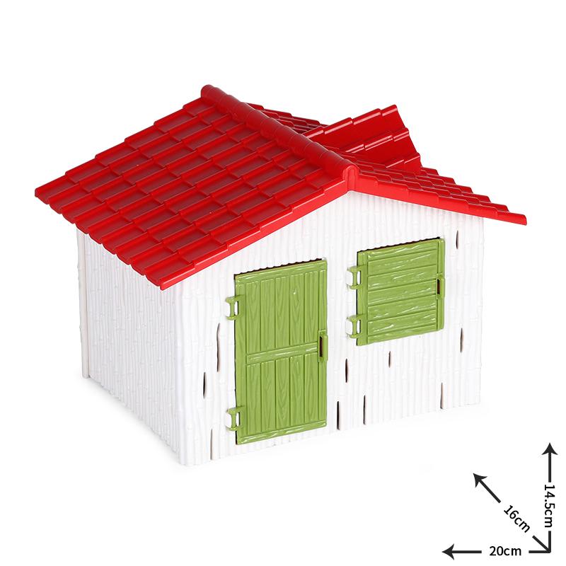 Oenux Gårdsmodell Actionfigurer Bonde Motorsykkel Ku Høne Gris Dyr Sett Figur Minityr PVC Søt Pedagogisk Leketøy for Barn