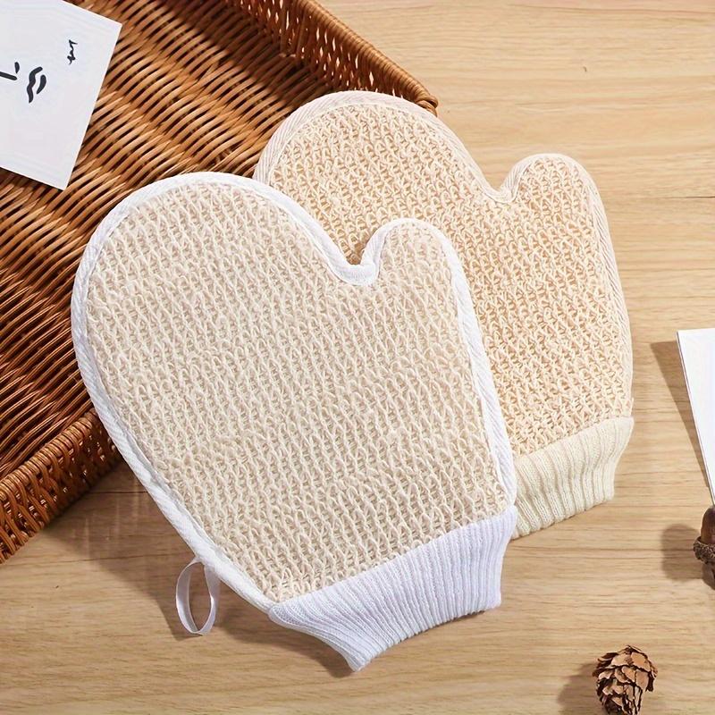 Exfoliating Glove Made Of Hemp For Body And Face, Spa Mitt That Cleanses And Exfoliates Your Skin In The Shower Or Bath, Providing Soft Skin Facials