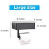Toilet Paper Holder With Shelf, Flushable Wipes Dispenser, And Storage For Bathroom, Keep Your Wipes Out Of Sight