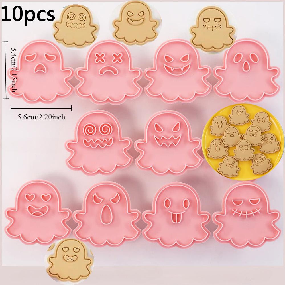 

8 шт./набор Формы для печенья Пластиковые 3D Милые Мультяшные Пресс-формы для печенья Тиснитель Штамп для печенья Рождество Кухня Выпечка Кондитерские изделия