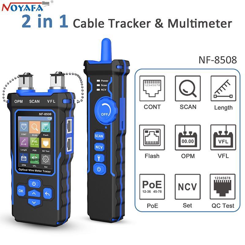 NOYAFA NF-8508 Network Cable Tracer & Fiber Optic Power Meter with Length Measurement NF-8508 Chinese
