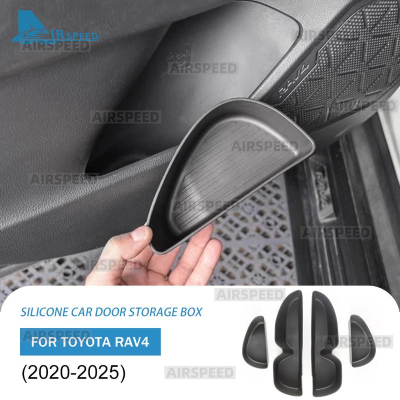 Silikon Auto Tür Aufbewahrungsbox Behälter Für Toyota RAV4 RAV 4 XA50 2024 2025 Innenraum Zubehör
