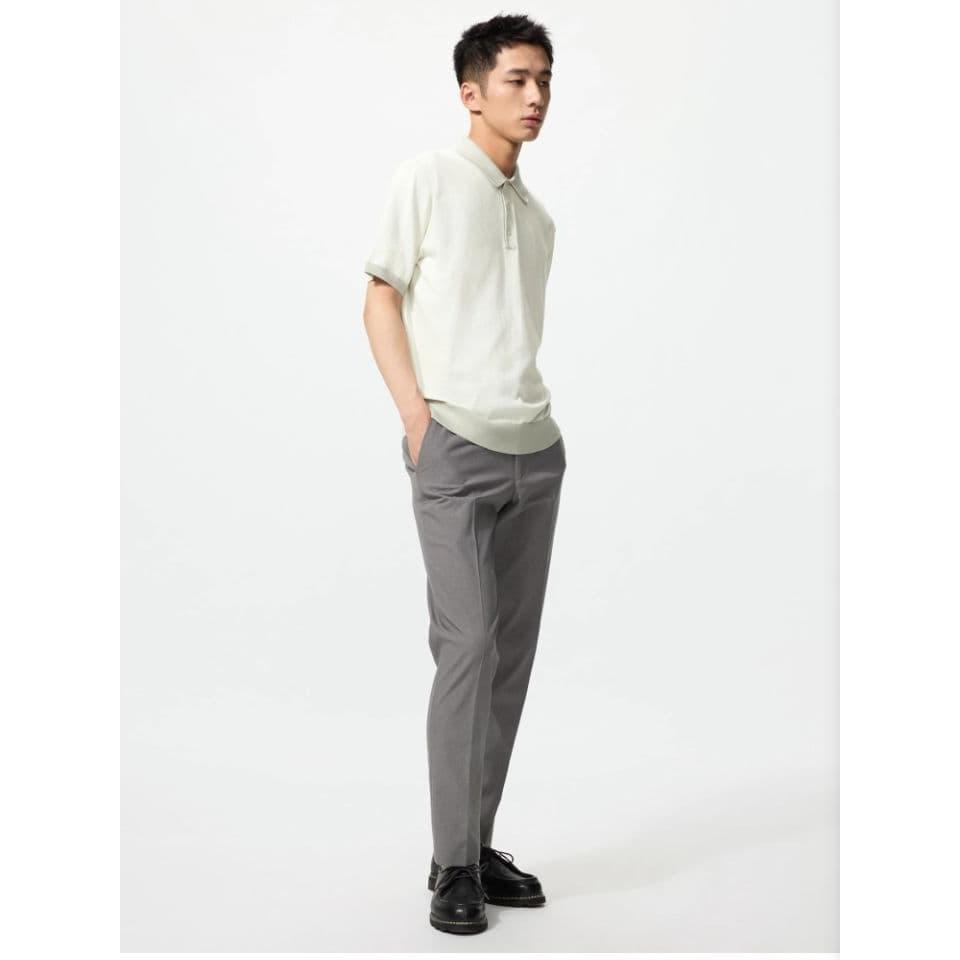 Inspirational Pants Gray + Low Rise Washable Slacks Gray Set of 2