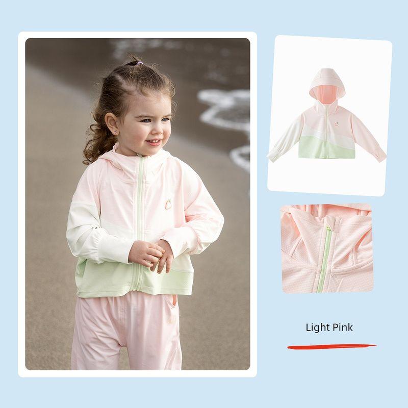 David Bella Girls  Sun Protection Clothing Baby Infant Cape Children s Cool Sun Protection Clothing Summer Thin Parent-Child Jacket Light Pink [Baby Style] [Ready in Stock] 110cm