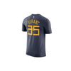 Nike Golden State Warriors Kevin Durant Straight-Cut Dry Tee Men Tops Grey AO0887-472