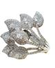 Creative Leaf Zircon Ring: European & American Fashion Micro-Inlaid Engagement Banquet Ring