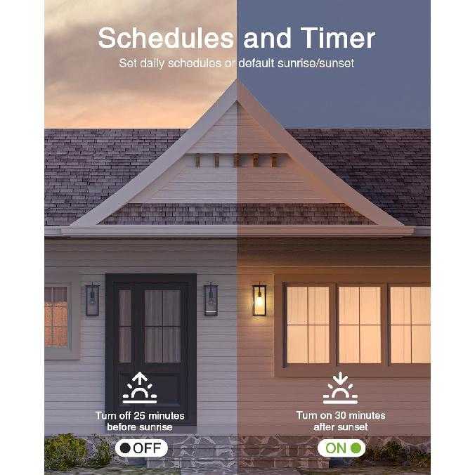 GHome Smart Switches for Lights, WiFi Smart Light Switch Works with Alexa and Google Home, Single-Pole, Neutral Wire Required, 2.4Ghz WiFi Light