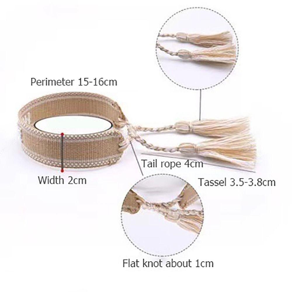 Polyester Handcrafted Bracelet Star/Heart Accent Woven Bracelet Popular Bohemian Wristband