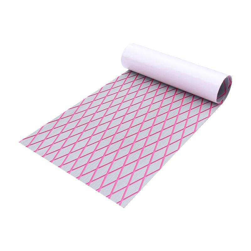 2400X450X6mm EVA Foam Decking Sheet Anti-Skid Boat Deck Self-Adhesive Yacht Flooring Pad Anti-fatigue Mat Luxury Diamond Shapes