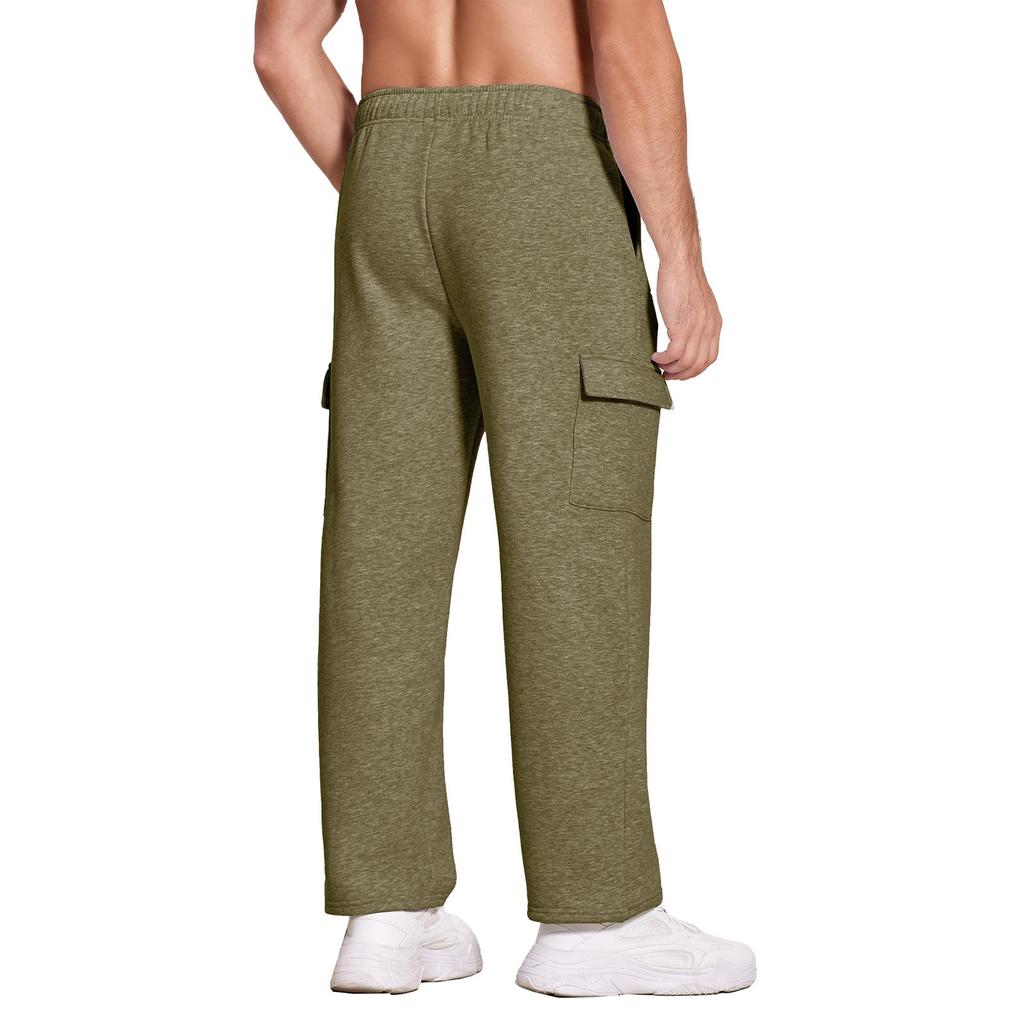 Lässige Sporthose für Herren, lockere Leggings, langes Panel, Fitness, Lauftraining, Hose