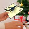 2pcs Red/Blue Paper 3D Aircraft Greeting Card Best Wishes For Him/Her Birthday Anniversary Thanksgiving Festival Gift Card YMY