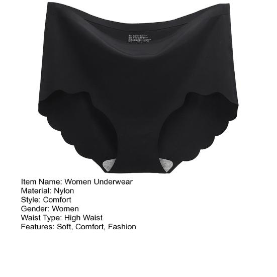Nahtlose Unterwäsche für Damen Hoher Bund Unsichtbar Dehnbar Slips Atmungsaktiv Vollabdeckung Damenhöschen