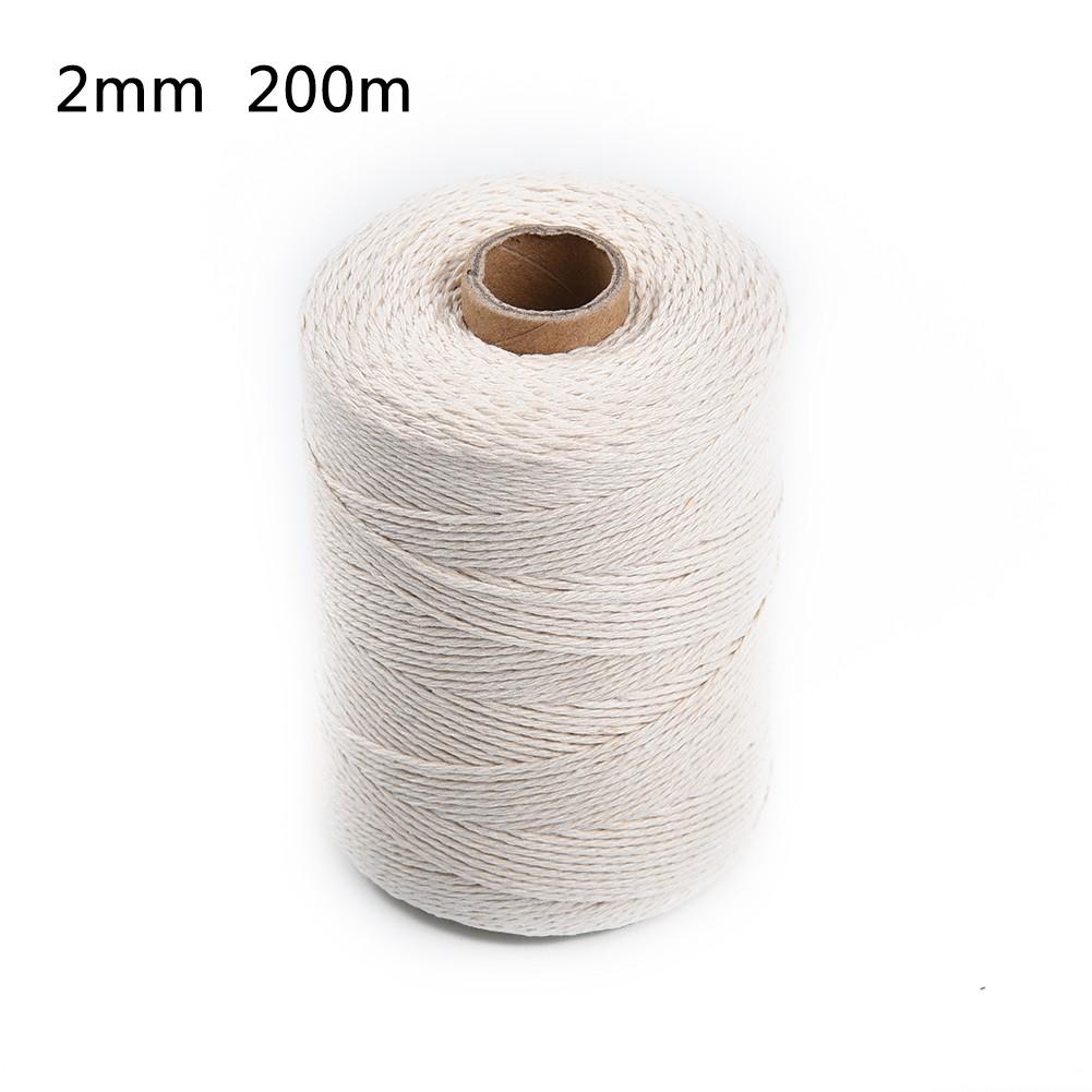 Sale~Natural Beige Cotton Twisted Rope Craft Macrame Artisan String High Quality