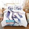 Kubo-san wa Mob wo Yurusanai Purple Hair Kubo High School Couple Duvet Cover 2 Pillowcases Cute Romance Slice of Life Bed Linen