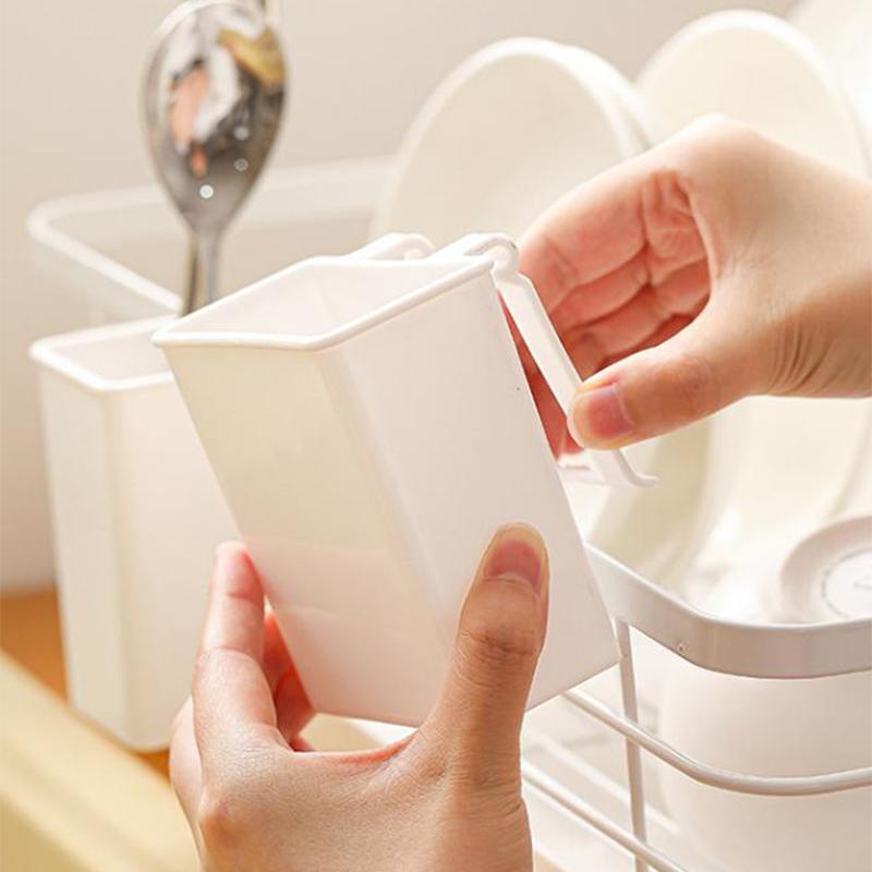 Kitchen Supplies Plastic Chopsticks Holder Basket Wall Hanging Cutlery Storage Box Kitchen Tableware Holder Spoon Drain Basket