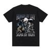 Human By Day Sigma By Night Funny Wolf Graphic Unisex Men Women Clothing Short Sleeve Round Neck Printing Pullover T-Shirt 33103