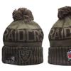 Autumn and Winter New nfl Rugby team men's and women's couple's casual fashion thick knitted wool hat trendy