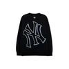 MLB New York Yankees Sweatshirts Unisex Black Crew Neck Moderate Regular 3AMTB0431-50BKS