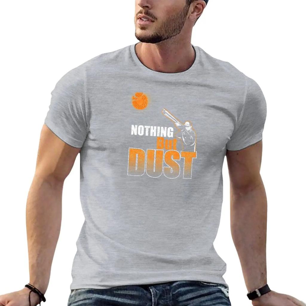 Skeet Clay Shooting Pigeon Trap Bird Hunters Nothing But Dust Graphic Tshirt Tees Korean Harajuku Fashion Unisexs T Shirt Herren