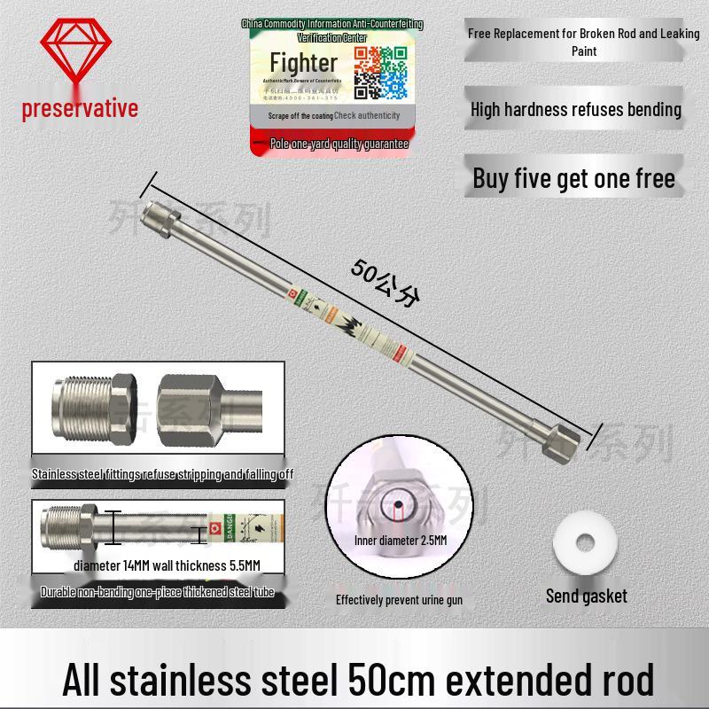 Universal Airless Paint Sprayer Extension Rod, 2m with Gasket Accessories