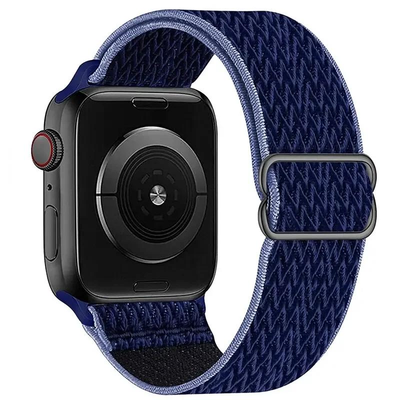 Elastyczny Nylonowy Pasek do Apple Watch ultra 2 49mm Seria 9/8/7 41mm 45mm38/42-40mm/44mm Boho Bransoletka iWatch 6 5 4 3 Se Pasek