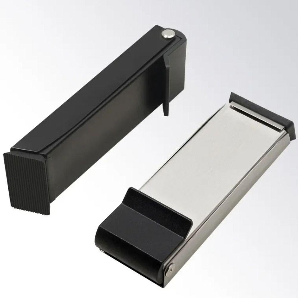 Self Adhesive Flip Door Stopper Kick Down Door Stop Folding Foot Pedal Door Positioner  Heavy Duty