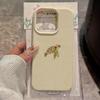 Lily Flower Turtle Lychee Texture Phone Case For iPhone 17 16 15 Pro Max 14 13 12 11 Pro 15 Plus 17 Air Silicone Soft Cover