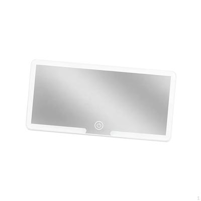 Rearview Sun Shading Cosmetic Mirror,Car Visor LED Makeup Mirror Vanity Dimmable