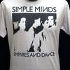 Vtg Simple Minds Band White T-shirt Short Sleeve All Sizes 2F197