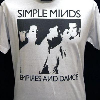 Vtg Simple Minds Band White T-shirt Short Sleeve All Sizes 2F197