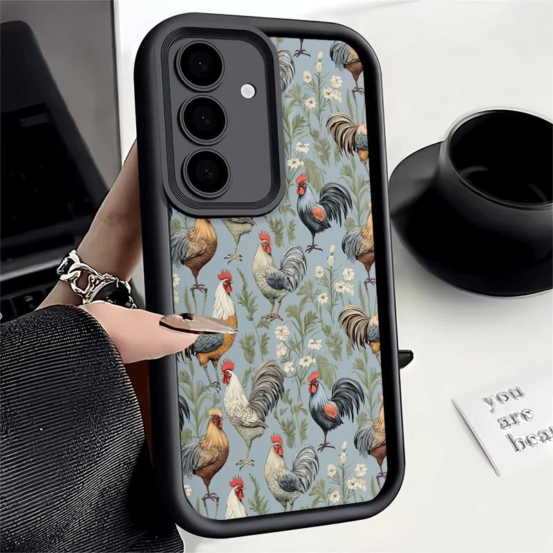 Phone Case for Samsung Galaxy S26 S25 Ultra S24 FE Chicken Hen Rooster Shell S23 Plus S22 + S21 S20 5G Soft Silicone Funda