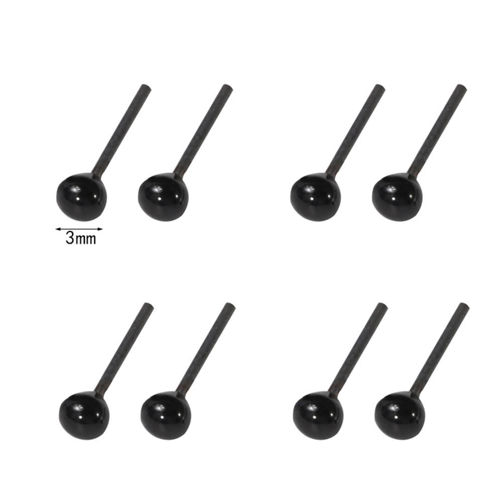 200Pairs Black Safety Eyes Glass Material DIY Animal Crafts Scrapbooking Handmade Vivid Art Supplies Glass Eyes