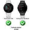 Gehärtetes Glas für Garmin Forerunner 165 / Forerunner 165 Music [2er-Pack] Phonillico Kratzfester Displayschutz für Uhren