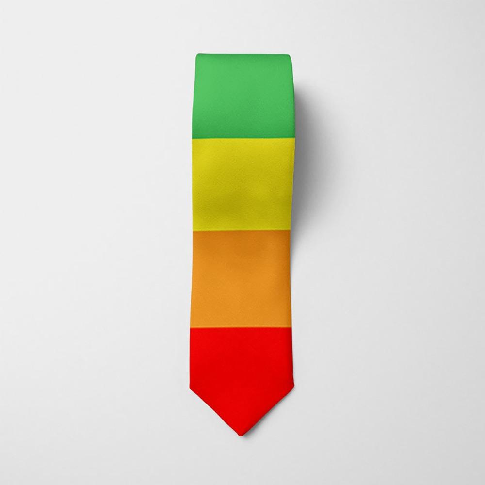 Cravatta Arcobaleno Stretta Regolabile da Uomo Cravatta Casual Colorata Accessori per Abito