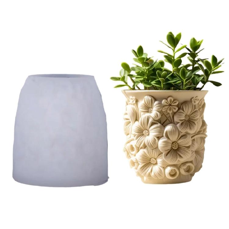 

Decorative Floral Silicone Mold For Resin Art Creation Jewelry Holder Home Decoration Resin Casting Concrete Mold 1