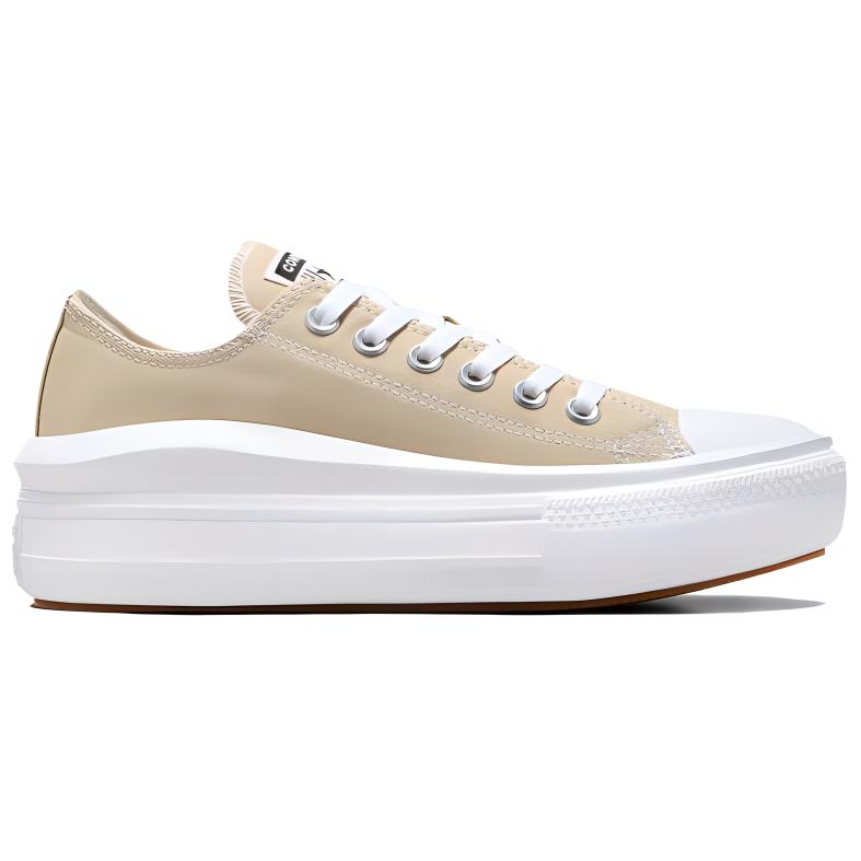 Converse  Chuck Taylor All Star Move Platform Low Nutty Granola Women Sneakers Tan White Gum A07580C