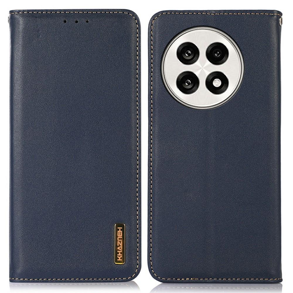 KHAZNEH Genuine Cow Leather Wallet Case for OnePlus Ace 5 Pro 5G/Ace 5 5G/13R 5G Nappa Texture Phone Cover