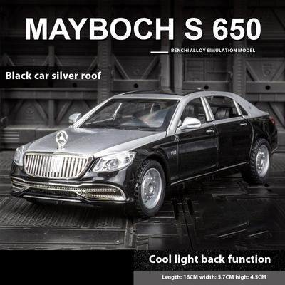 1/32 Mercedes Benz Maybach S650 Lyxbil Legering Metall Pressgjuten Modellbil bil mittkonsol prydnader Samla bilmodeller presenter