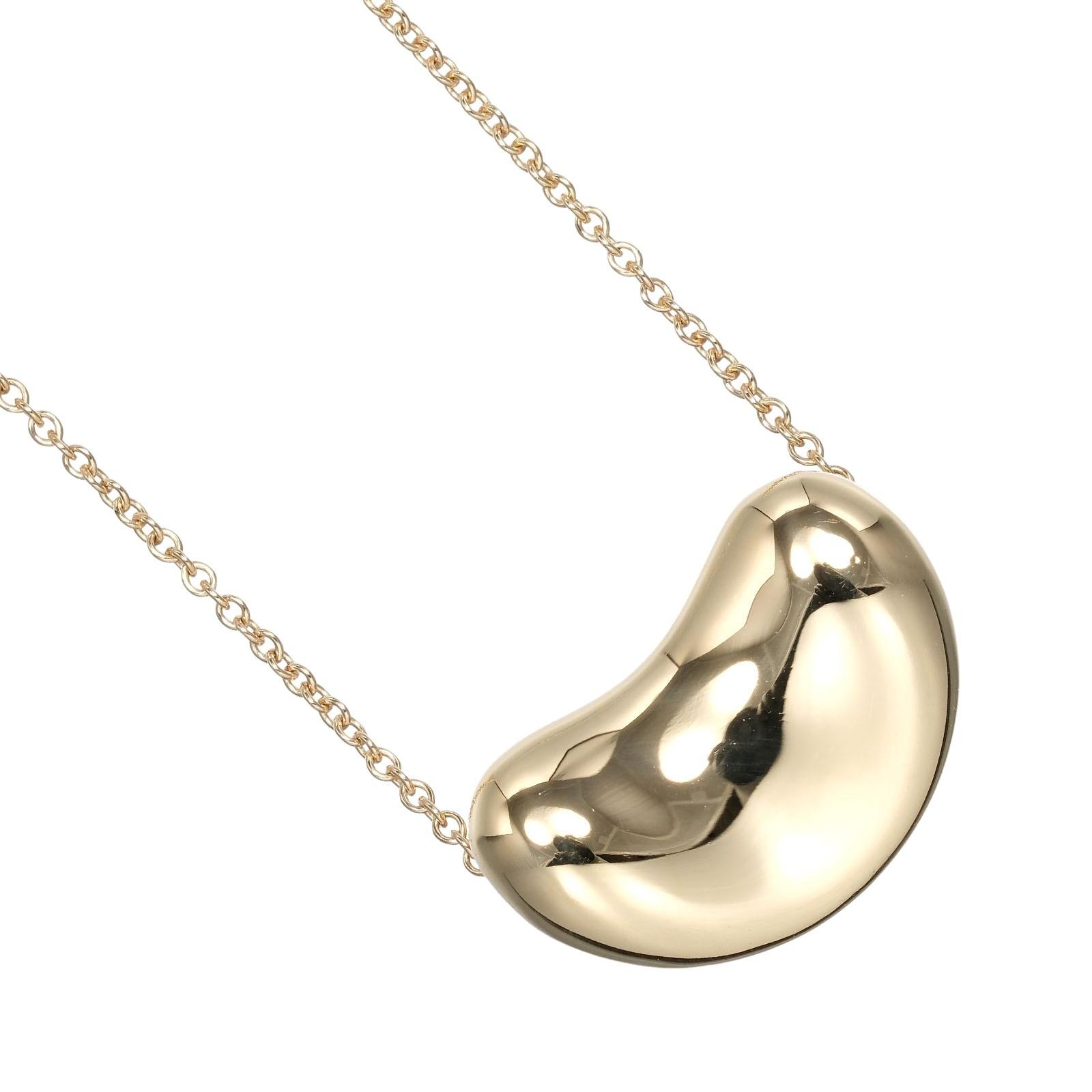 

TIFFANY&Co. Bean Necklace K18 yellow gold 5.84g Women Used