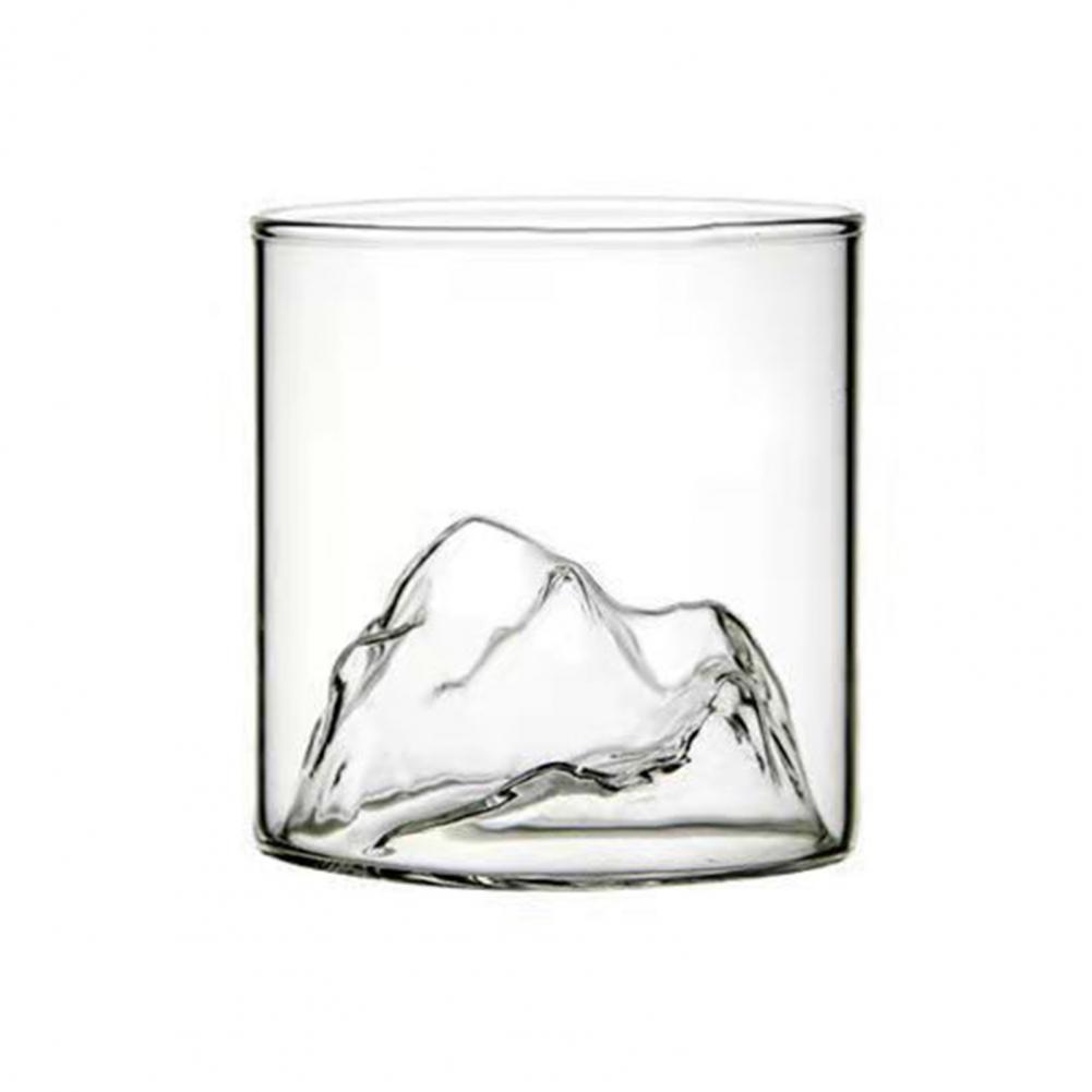 200/300ml Japan 3D Mountain Whiskey Glass Whiskey Glasses Drinkware Mount-Fuji Glacier Cocktails Drinking Glass Mug Drinking Cup 201-300ml