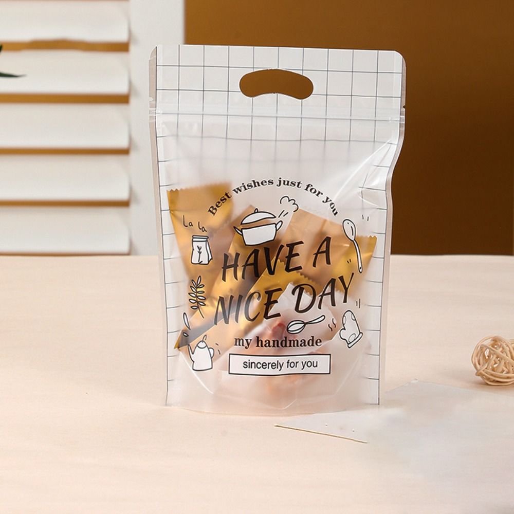 100Pcs Have A Nice Day Candy Gift Bags Cookies Baking Packaging Bag Xmas Gift Packaging Bags