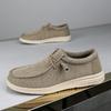 Neue Herren Übergröße Lässige Denim Canvas Schuhe Flache Vulkanisierte Schuhe Mode Britischer Designer Atmungsaktiv Leicht Herren Sneakers Slipper