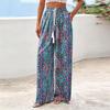 Women's Wide-Leg Casual Flowy Floral Print Pants